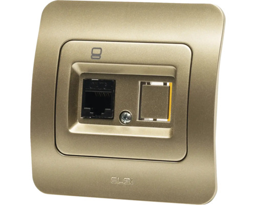 Cutie dublă de date cu conexiune RJ45 și UAE