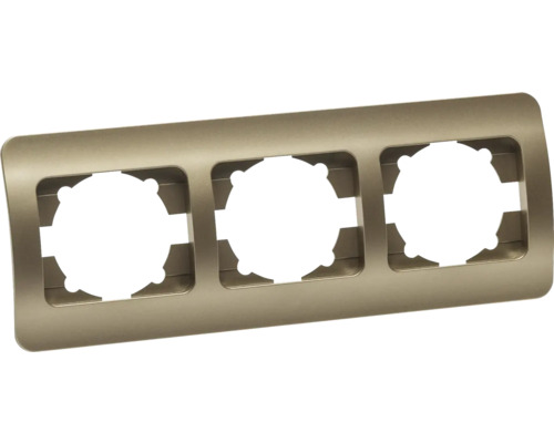 Ramă triplă pentru întrerupătoare și prize