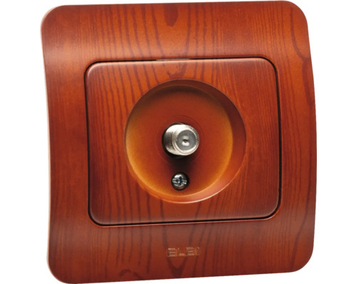 Priza de antenă cu aspect de lemn pentru conectarea televizorului