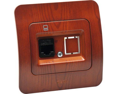 Cutie date ELBI cu ramă din lemn pentru rețea și telefon