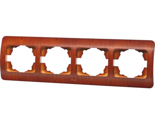 Cadru cvadruplu din lemn pentru întrerupătoare și prize