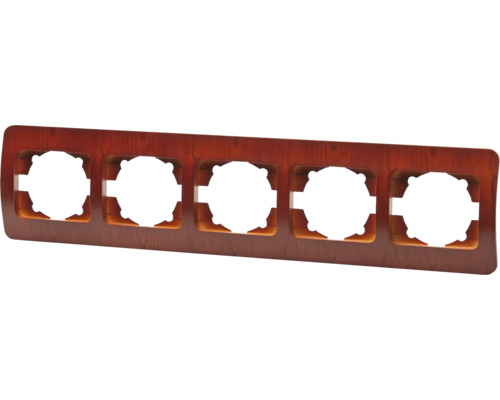 Ramă cvintuplă din lemn pentru întrerupătoare și prize