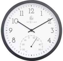 Ceas analog de perete cu afișaj al temperaturii