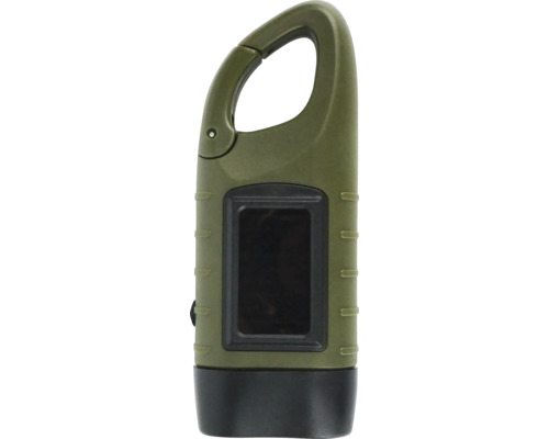 Lanternă verde cu manivelă și carabină