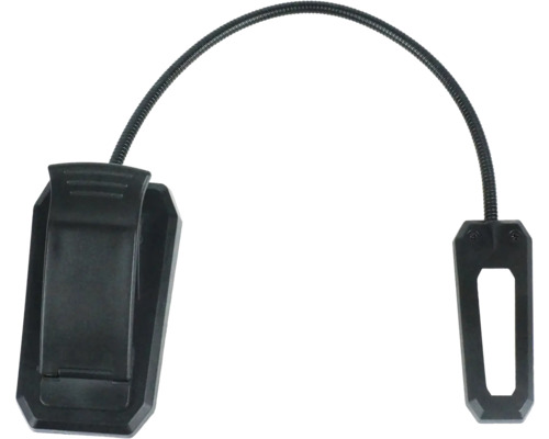 Lampă de citit cu LED integrat Verpackungsdesign 30 lumeni, încărcare USB, negru Lampă cu clemă cu braț flexibil