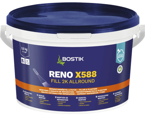 Mortar de reparații Bostik RENO X588 FILL 2K 2,5 kg Bostik Reno X588 mortar de reparații, ambalaj de 2,5 kilograme