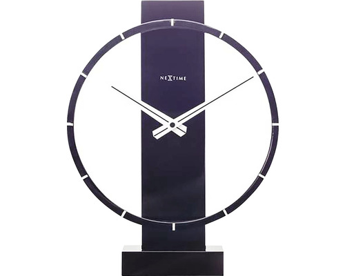 Ceas de masă NeXtime Carl negru 34x27 cm