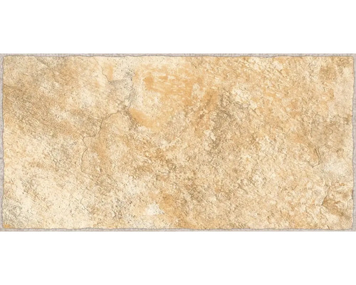 Placă de podea bej cu aspect de piatră