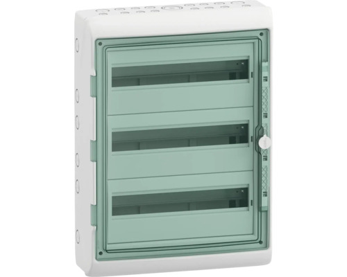 Tablou distribuție electrică Schneider Kaedra 54 module IP65, montaj aparent Cutie de distribuție cu ușă transparentă