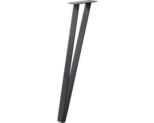 Picioare masă Tarrox Flat-Set 720mm, negru 2 bucăți