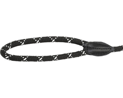 Buclă din material textil cu aplicație din piele