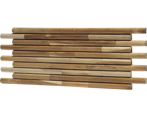 Covor mozaic din bețe de lemn