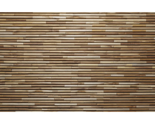 Placare de perete din bețe de lemn