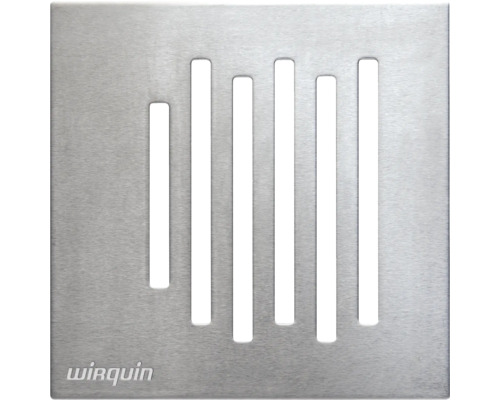 Logo Wirquin Rigolă de duș pătrată din oțel inoxidabil cu fante