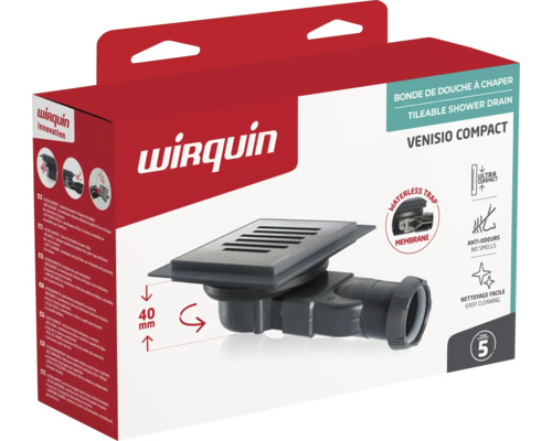 Sifon de dus Wirquin Venisio Compact în cutie