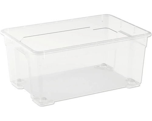Cutie depozitare plastic fără capac Dirk L 40L 570x380x250 mm transparentă