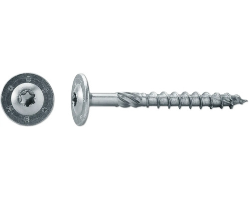 Șuruburi pentru lemn cu cap semibombat Torx Dresselhaus JD-Plus 10x280mm T50 oțel zincat 50 piese Șuruburi pentru lemn cu cap semibombat Torx Dresselhaus JD-Plus 10x280mm T50 oțel zincat 50 piese
