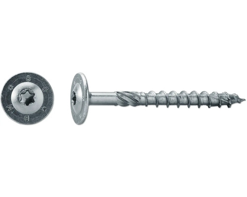 Șuruburi pentru lemn cu cap semibombat Torx Dresselhaus JD-Plus 10x400mm T50 oțel zincat 50 piese Şurub pentru lemn cu cap înecat şi antrenare Torx