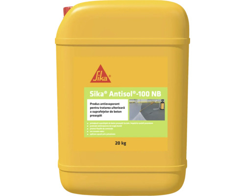 Antievaporant beton Sika Antisol 100 NB 20 kg pentru tratarea ulterioară a suprafețelor proaspăt turnate