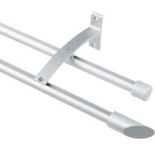 Bară dublă de perdea metalică cu suport