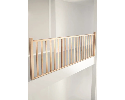 Balustradă etaj Tradi Eco 320x100 cm fag cu baluștri frezați Balustradă de lemn în interior