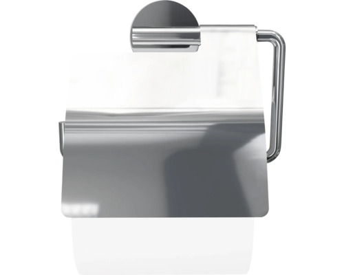 Suport metalic pentru hârtie igienică cu clapetă