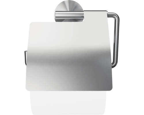 Suport metalic pentru hârtie igienică cu capac