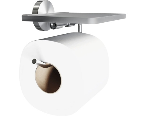 Suport hârtie igienică cu raft din metal