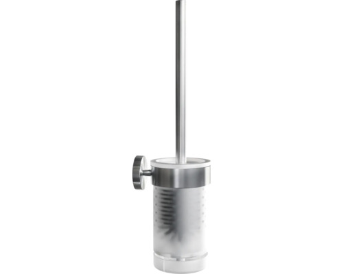 Set WC de perete cu perie din oțel inoxidabil