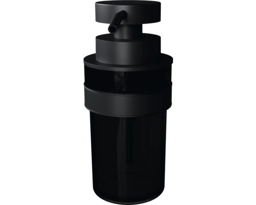 Dispenser negru de săpun pentru baie sau bucătărie