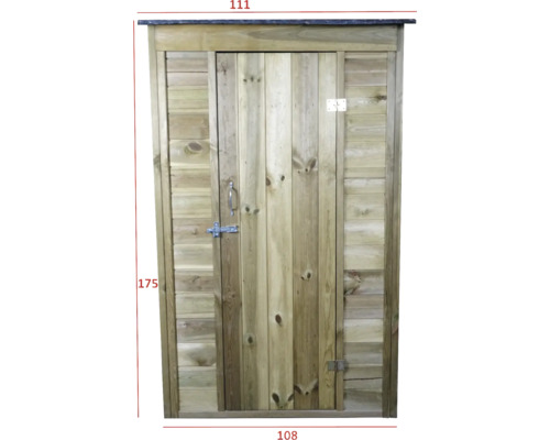 Dulap de grădină din lemn cu ușă și închidere