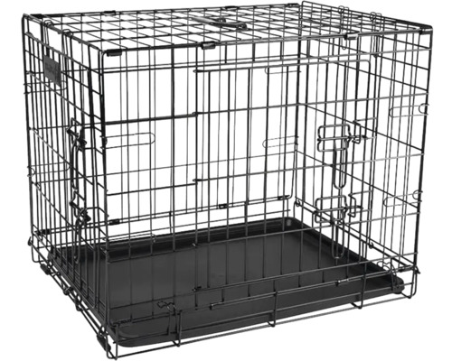 Cușcă de câine din sârmă cu tavă detașabilă