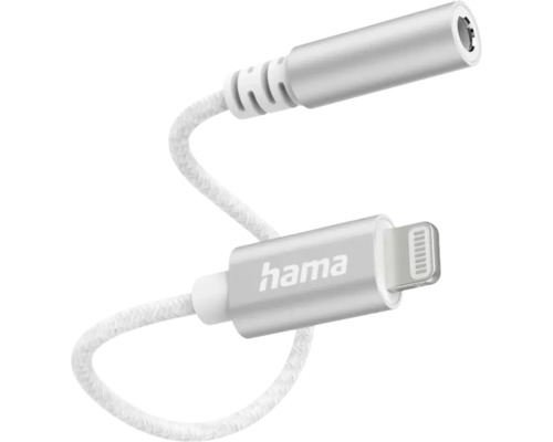 Cablu adaptor Lightning-jack Hama, negru