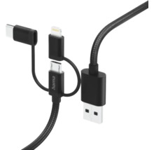 Cablu de încărcare multiplu cu conexiune USB-A, USB-C, Micro-USB și Lightning
