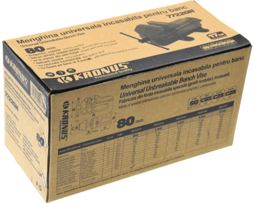 Menghină de banc Kronus 150mm din fontă culoare neagră | HORNBACH