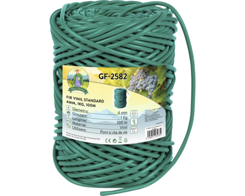 Fir vinil standard Micul Fermier pentru legat vie și pomi 4 mm 1 kg 100 m verde