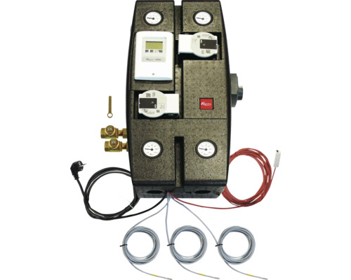 Stație de reglare cu aparate de măsură și senzori pentru instalații de încălzire