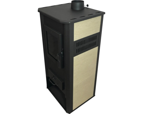 Șemineu cu lemne cu placare din lemn