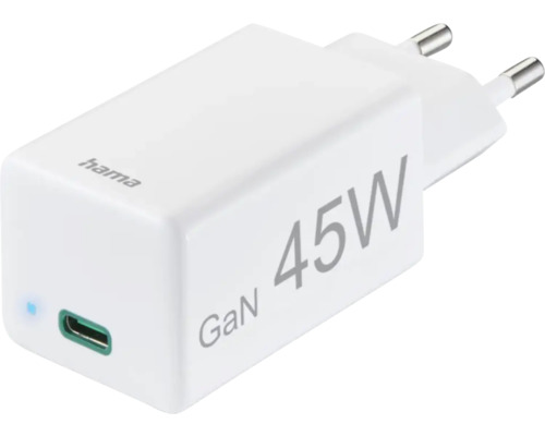 Încărcător fast charge încărcare rapidă Hama 45W USB-C alb