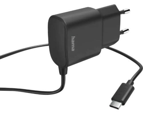 Încărcător Hama 12W & cablu USB-C 1m negru