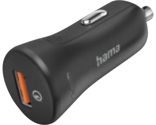 Încărcător adaptor auto Hama 19,5W USB-A quick charge, negru