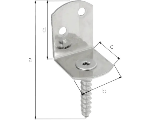 Colțar cu șurub și specificații de dimensiuni