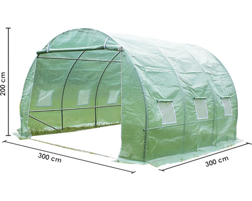 Seră cu dimensiunile 200 x 300 x 300 cm