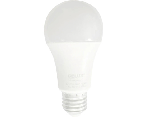 Bec LED Gelux E27 13W 1521 lumeni, glob mat A60, lumină rece