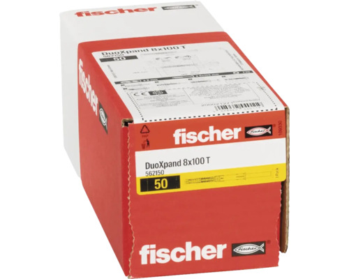 Dibluri Fischer DuoXpand 8x100 T, 50 bucăți în ambalaj de carton
