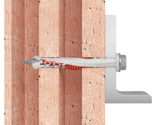 Fixare cu șurub într-un perete de cărămidă