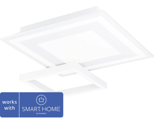 Plafonieră cu LED integrat Eglo Crosslink 2,7W 660 lumeni, lumină RGBW, alb Plafonieră LED albă cu compatibilitate Smart Home
