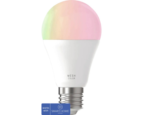 Bec LED RGBW variabil Eglo Crosslink E26 9W 806 lumeni, glob mat A60, Bluetooth Bec LED inteligent cu soclu E27