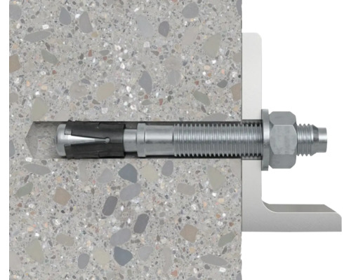 Ancoră cu șurub în beton cu unghi de fixare și piuliță