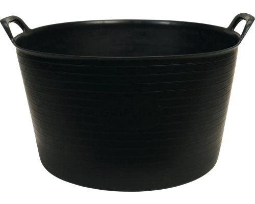 Coș pentru grădină GRIPLINE din plastic 56 l negru